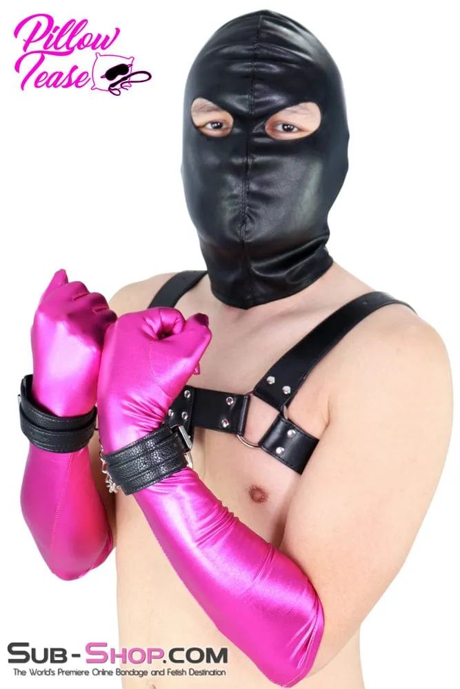 0632M-SIS      Hot Pink Sissy Queen Sexy Elbow Length Gloves