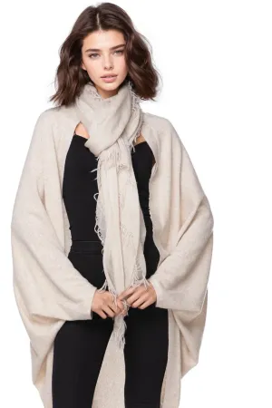 100% Cashmere Luxury Scarf, New York Parkway in Fawn