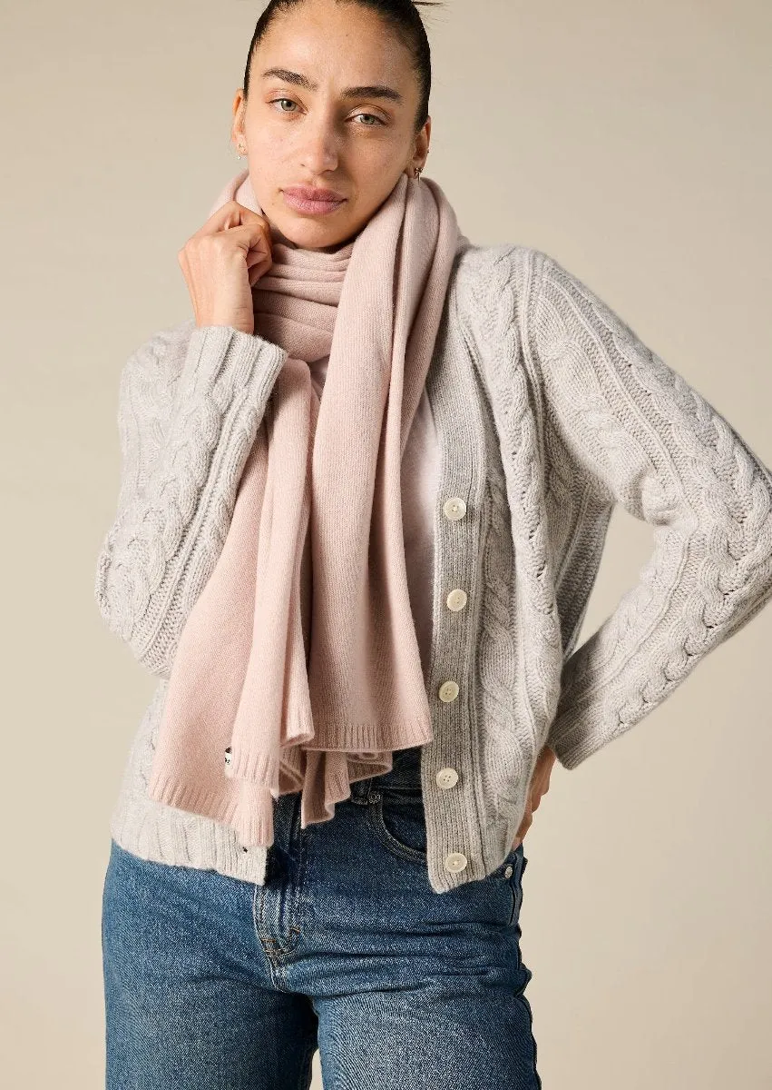 100% Cashmere Scarf in Bisque