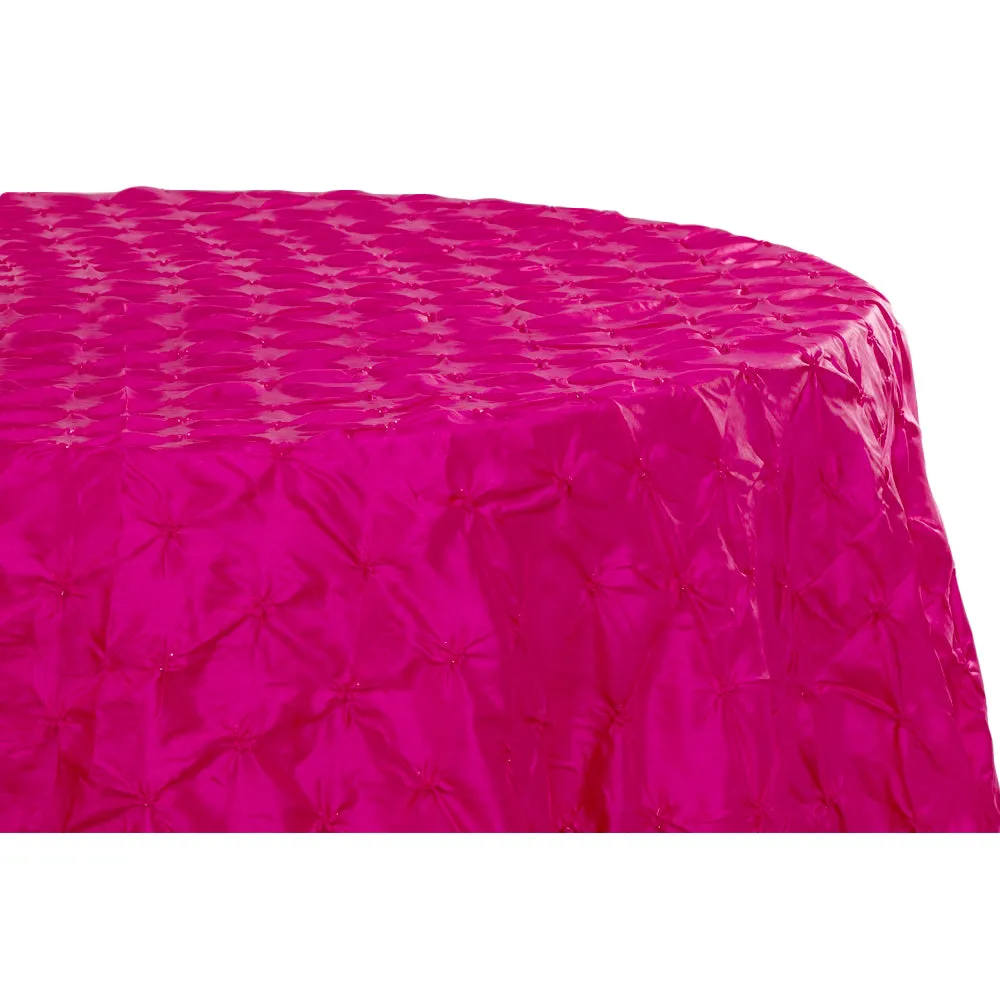 120" Pinchwheel Round Tablecloth - Fuchsia