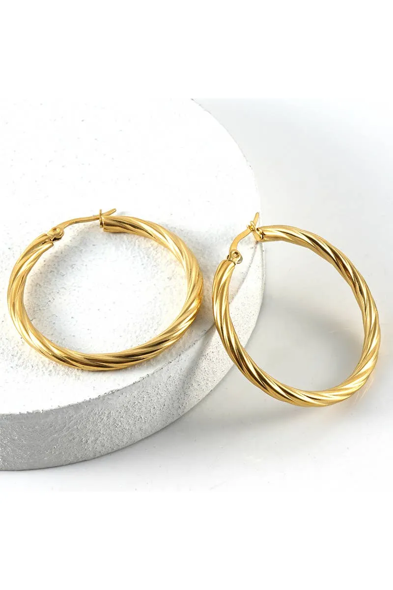 18K GOLD PLATED STAINLESS STEEL EARRINGS_CWAJE0379