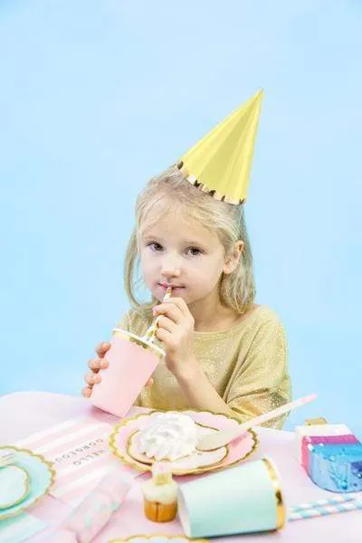 6 Party Hats - Pastel Mix