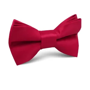 Apple Maroon Satin Kids Bow Tie