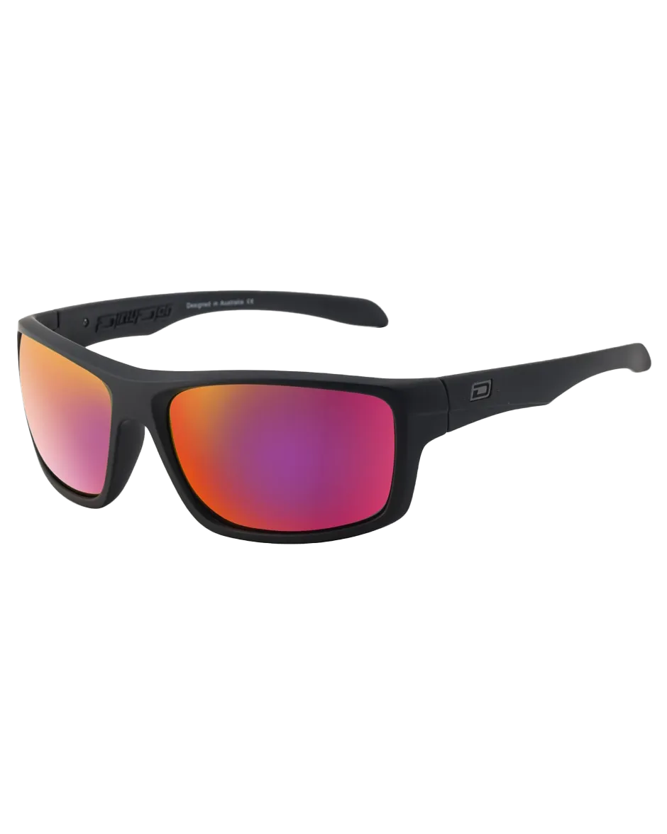 Axle Polarised Sunglasses in Satin Black & Grey