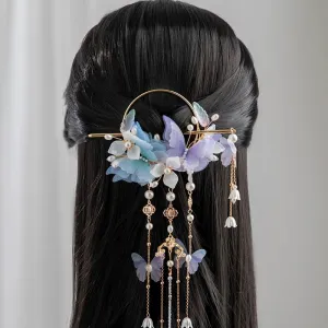 Back Hair Pin: Butterfly Romance