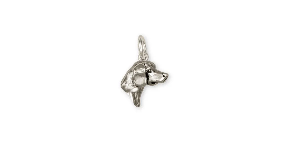 Beagle Charm Jewelry Sterling Silver Handmade Dog Charm CH36-C