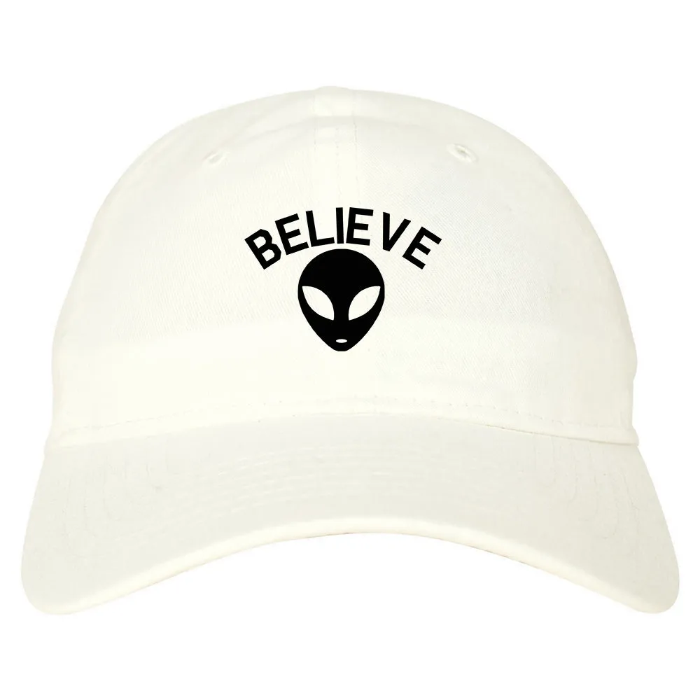 Believe Alien Mens Dad Hat Baseball Cap