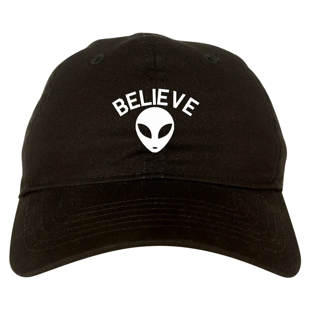 Believe Alien Mens Dad Hat Baseball Cap