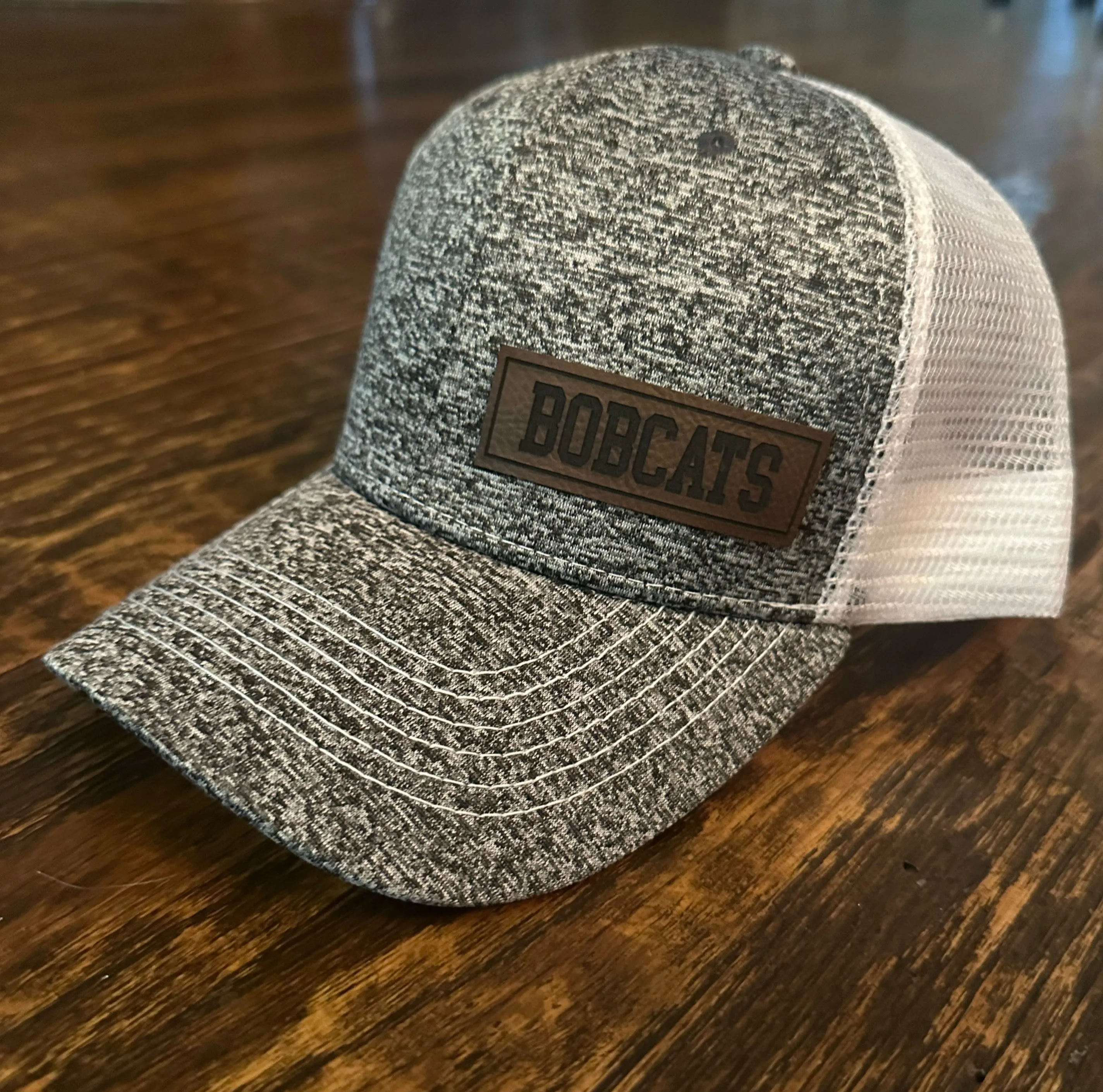 Bobcat Leather Patch Hats (Various Styles)