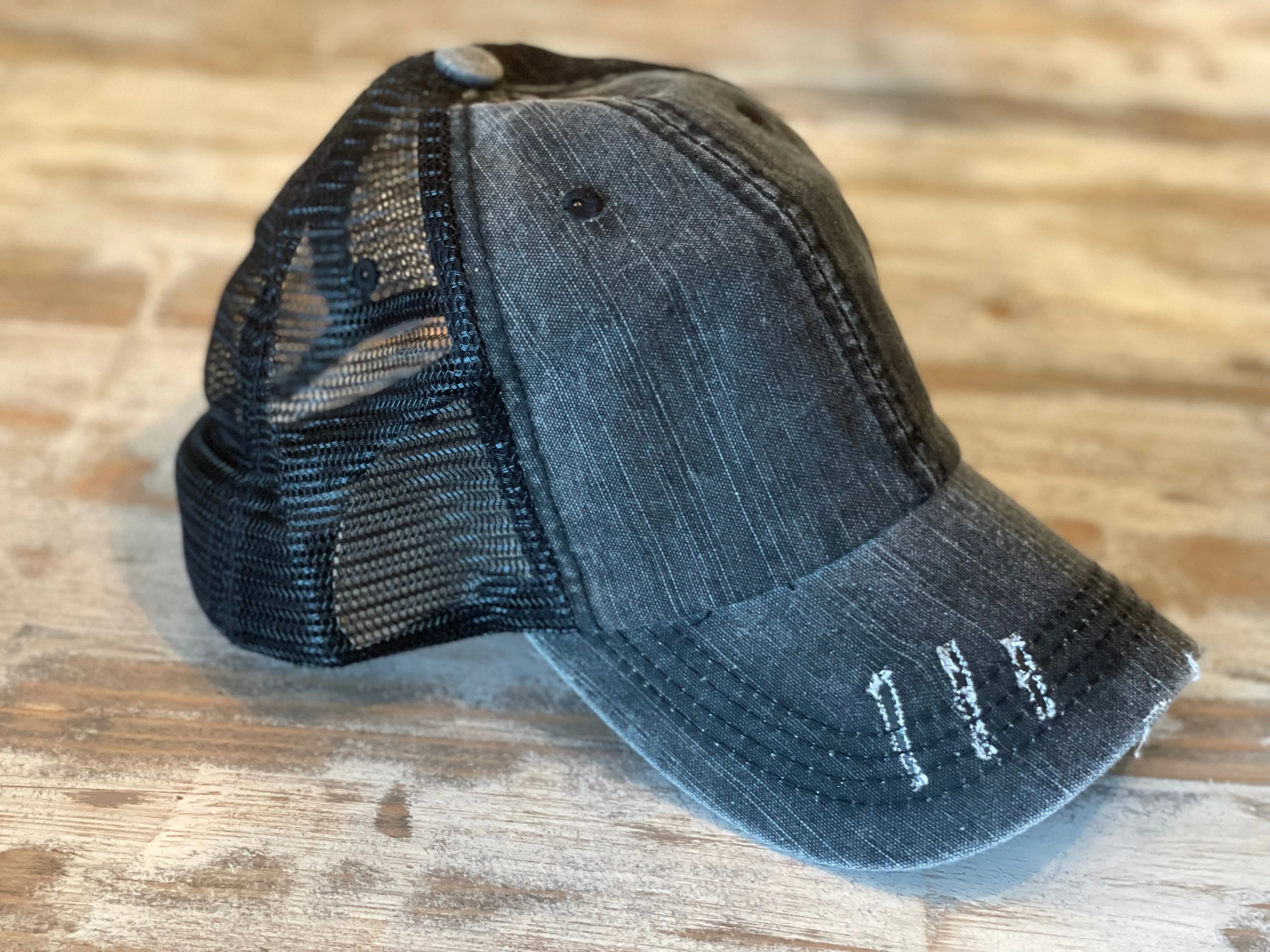 Bobcat Leather Patch Hats (Various Styles)