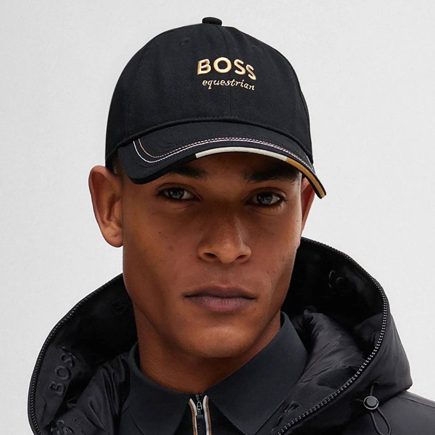 BOSS Equestrian Embroidery Cap - Black