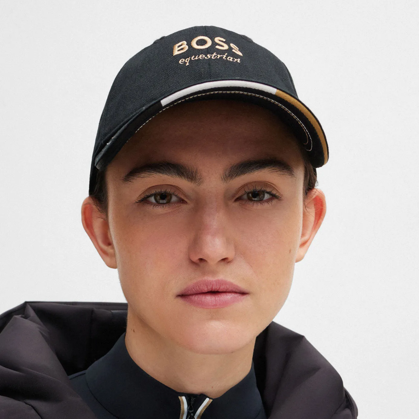 BOSS Equestrian Embroidery Cap - Black