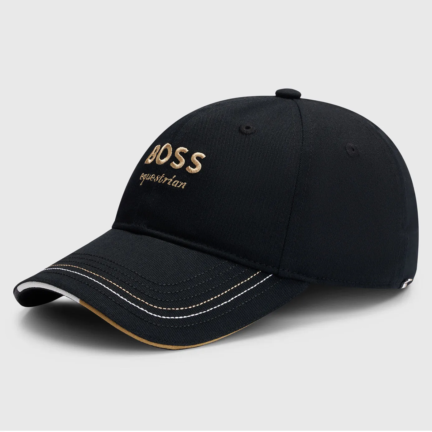 BOSS Equestrian Embroidery Cap - Black