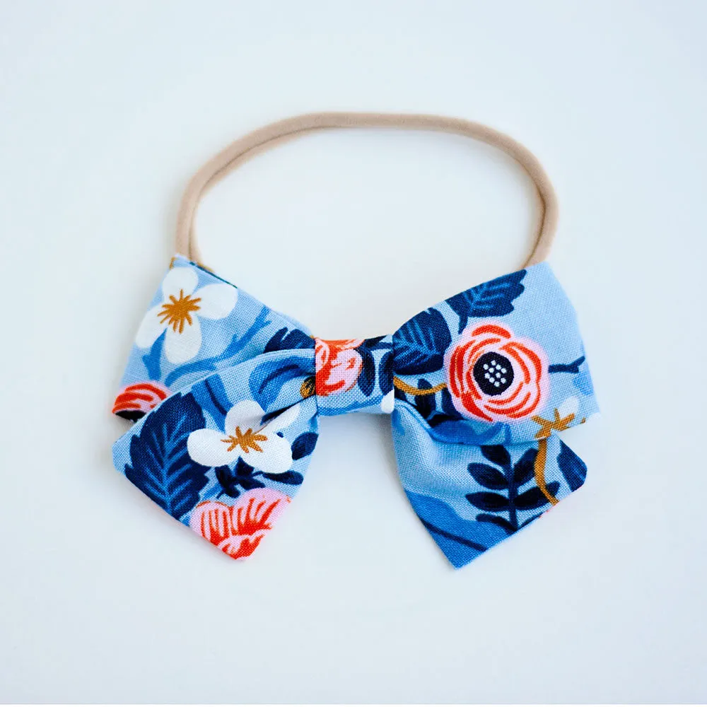 Boy's Bow Tie / Birch Floral In Periwinkle