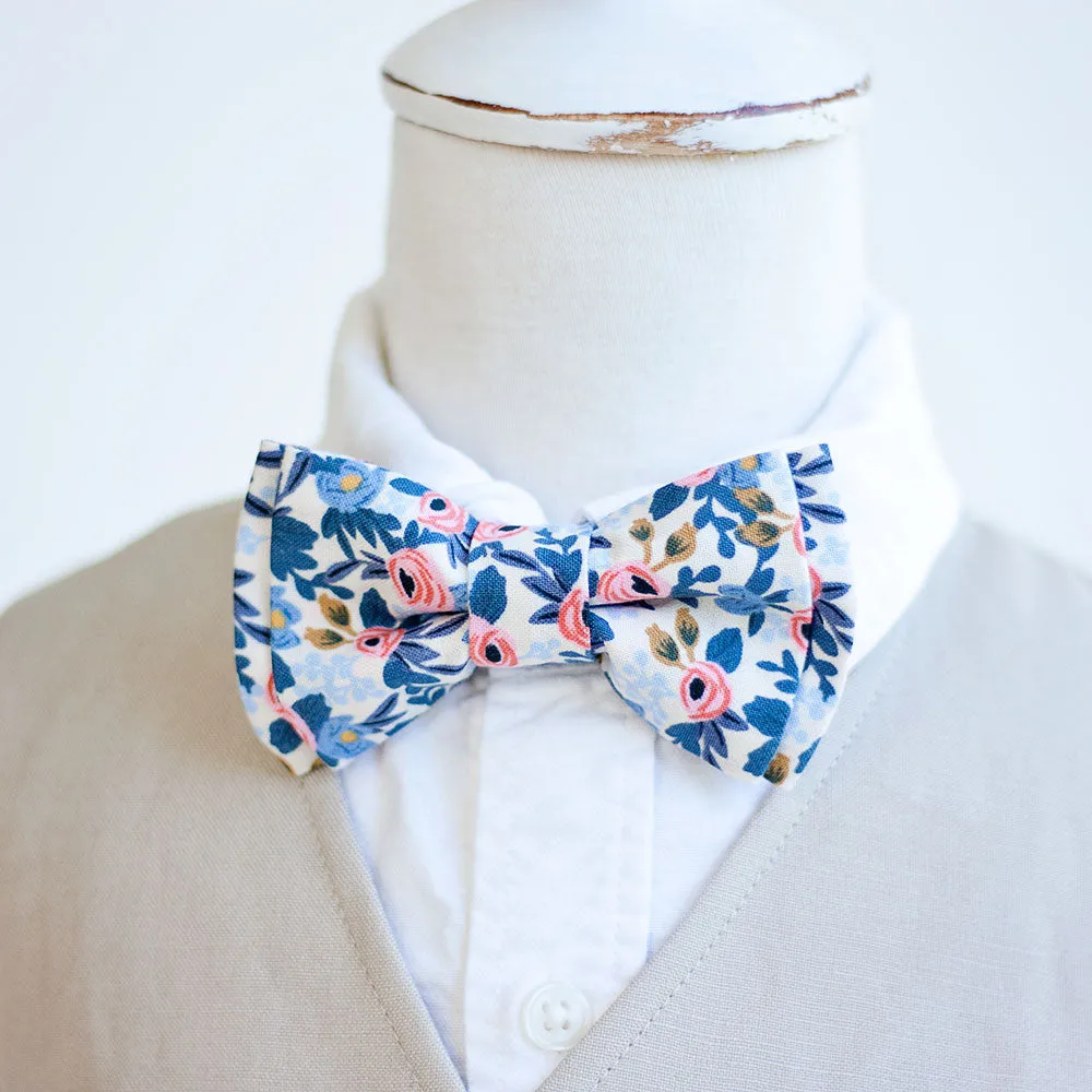 Boy's Bow Tie / Rosa In Periwinkle