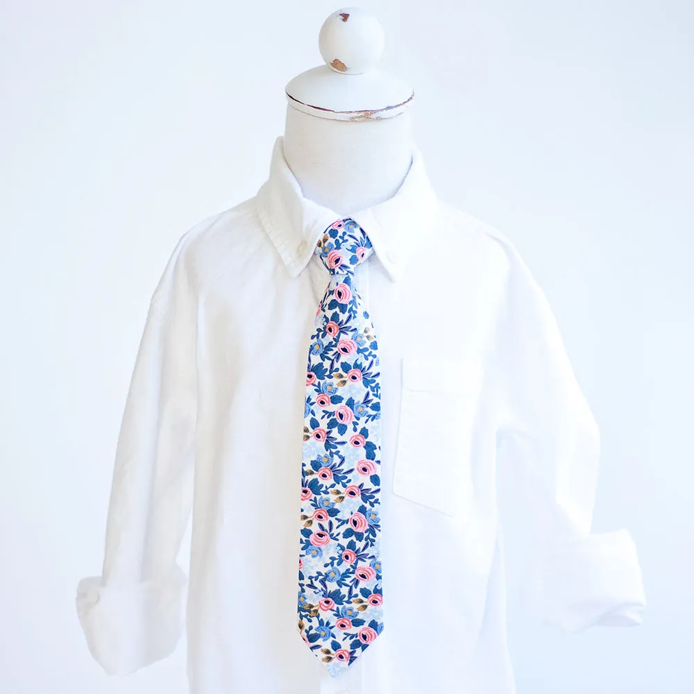 Boy's Bow Tie / Rosa In Periwinkle