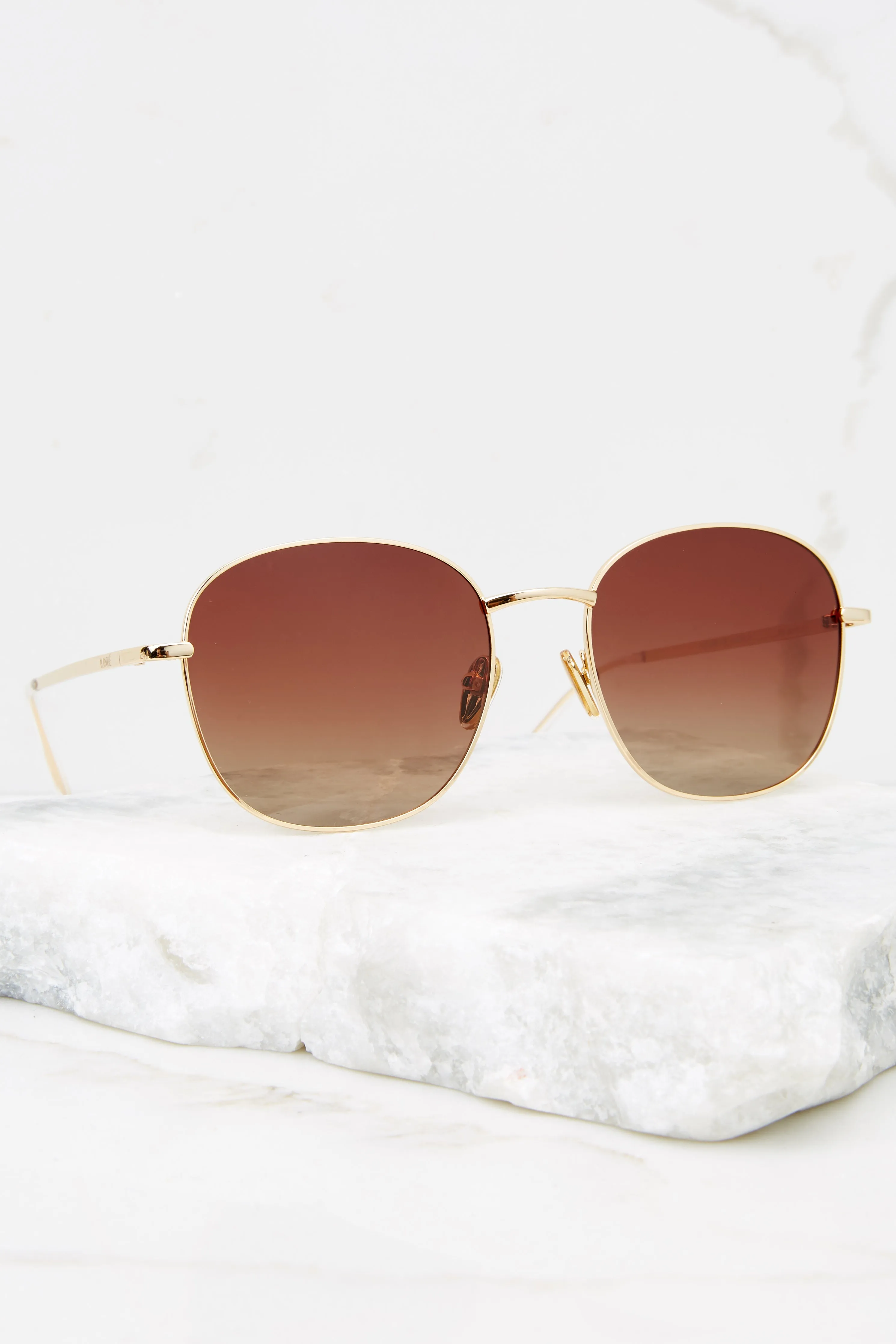 Brinkley Gold Smoke Sunglasses