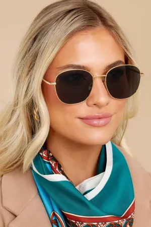 Brinkley Gold Smoke Sunglasses