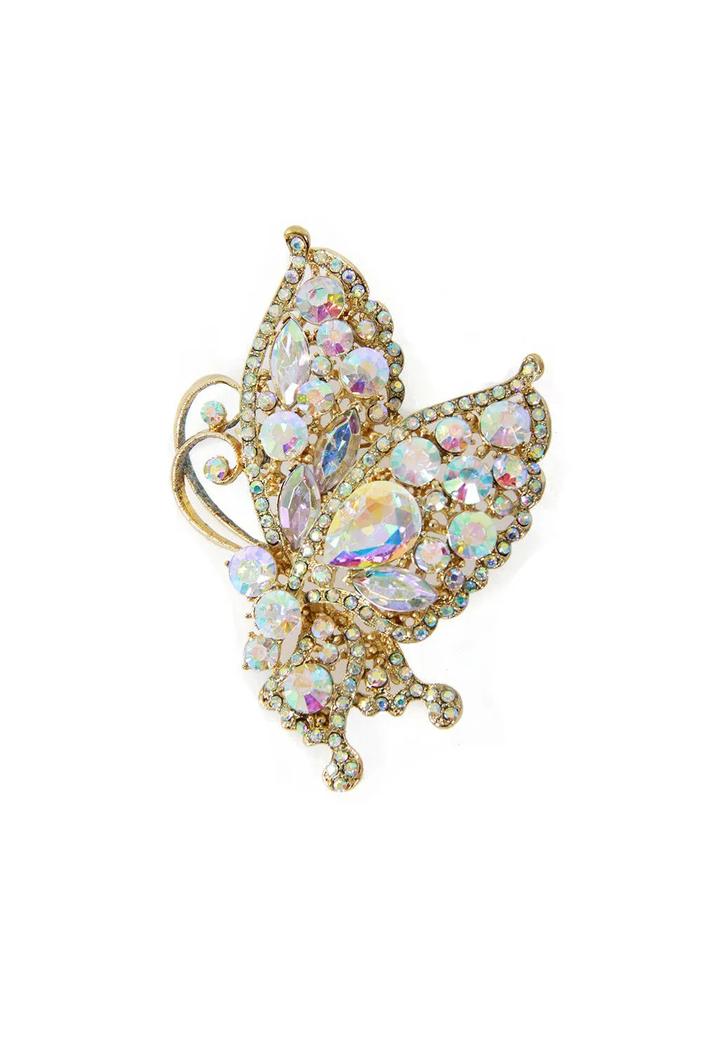 Butterfly Diamante Brooch