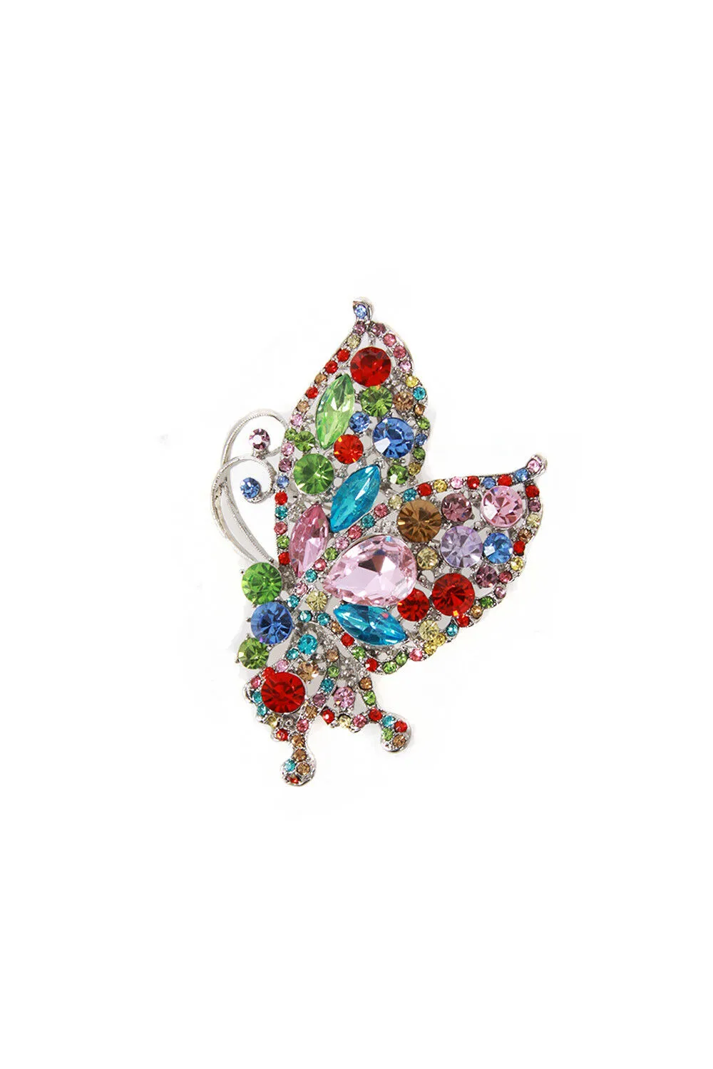 Butterfly Diamante Brooch