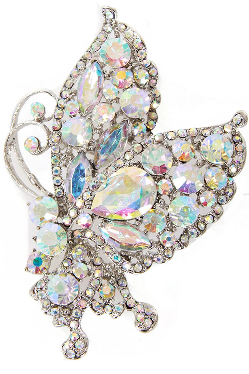 Butterfly Diamante Brooch