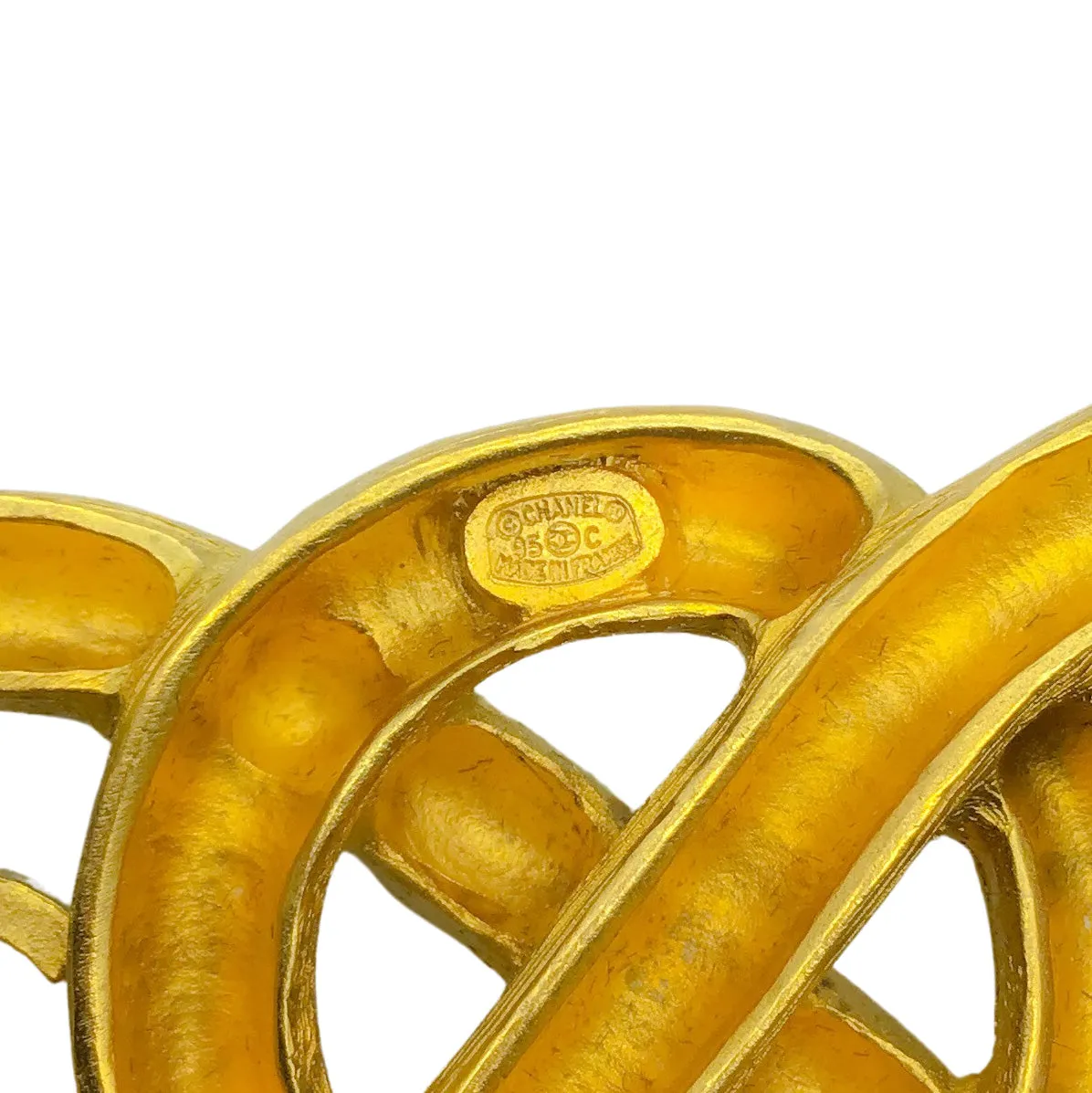 Chanel Gold Cruise 1995 Cc Infinity Brooch