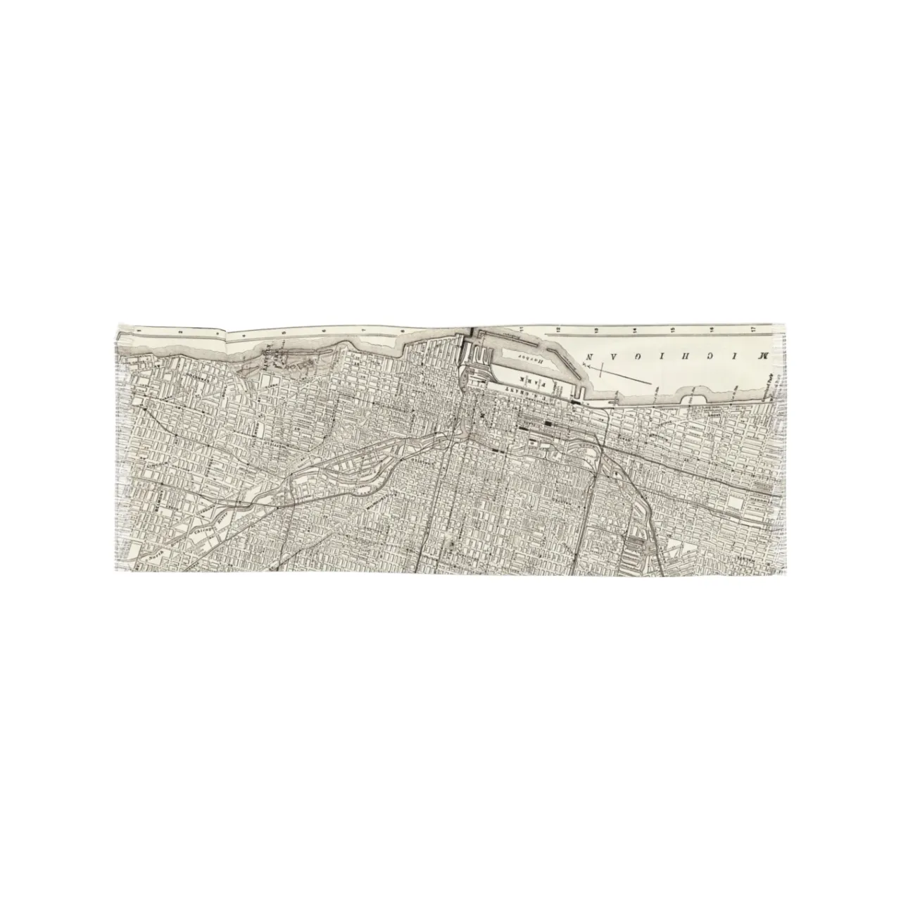 Chicago Illinois Map Pashmina Scarf Wrap