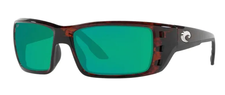 Costa Del Mar Mens Permit Tortoise Frame - Green Mirror 580 Plastic Lens - Polarized Sunglasses