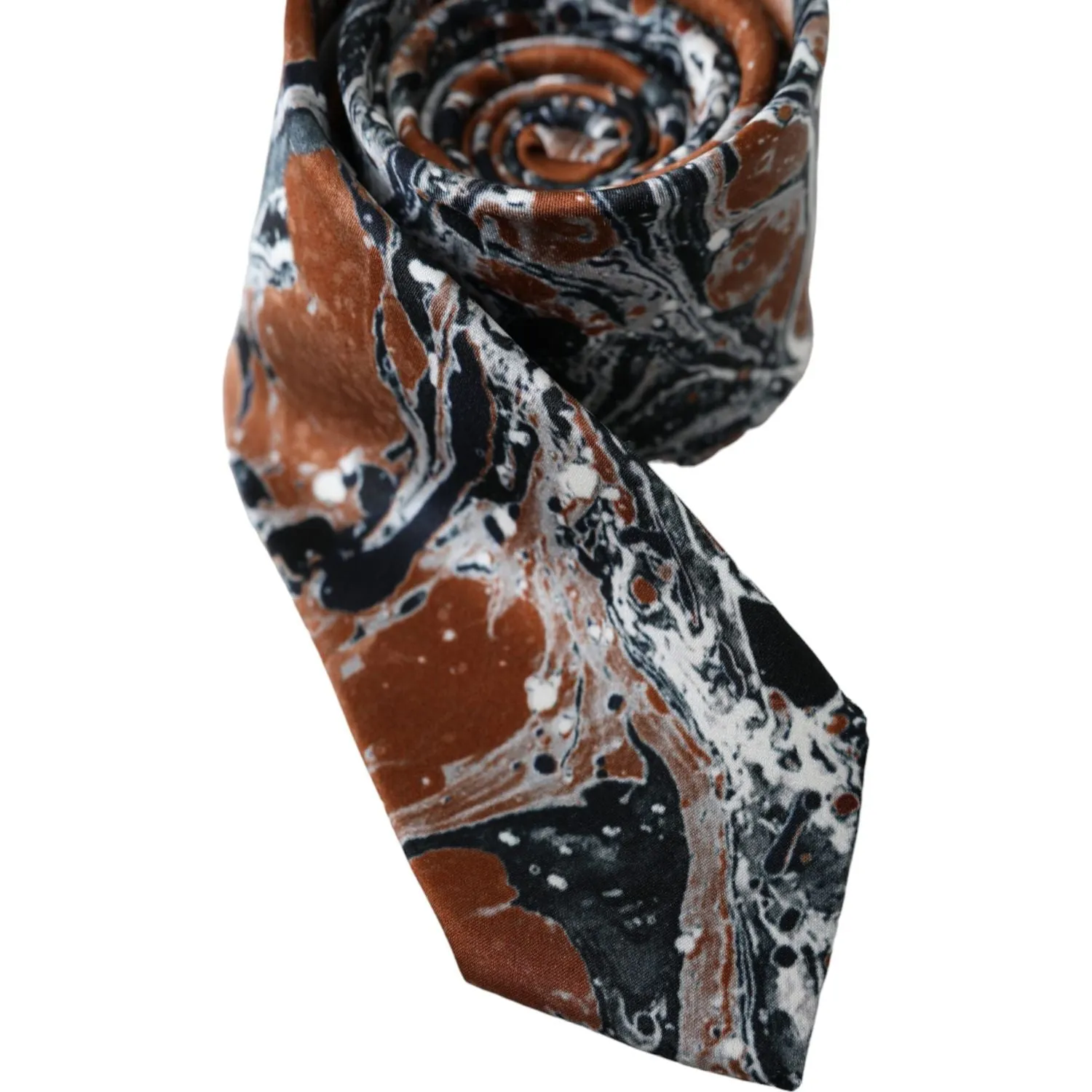 Dolce & Gabbana Multicolor Tie Dye Adjustable Tie Men