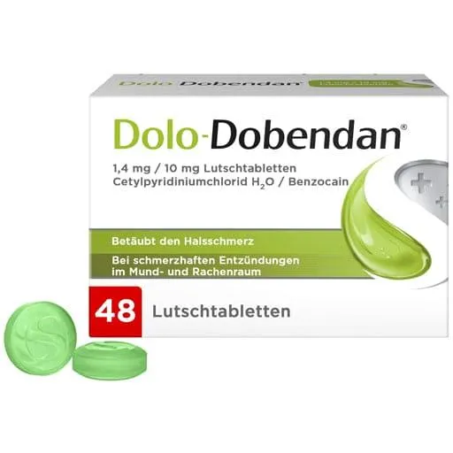 DOLO-DOBENDAN sore throat cure lozenges