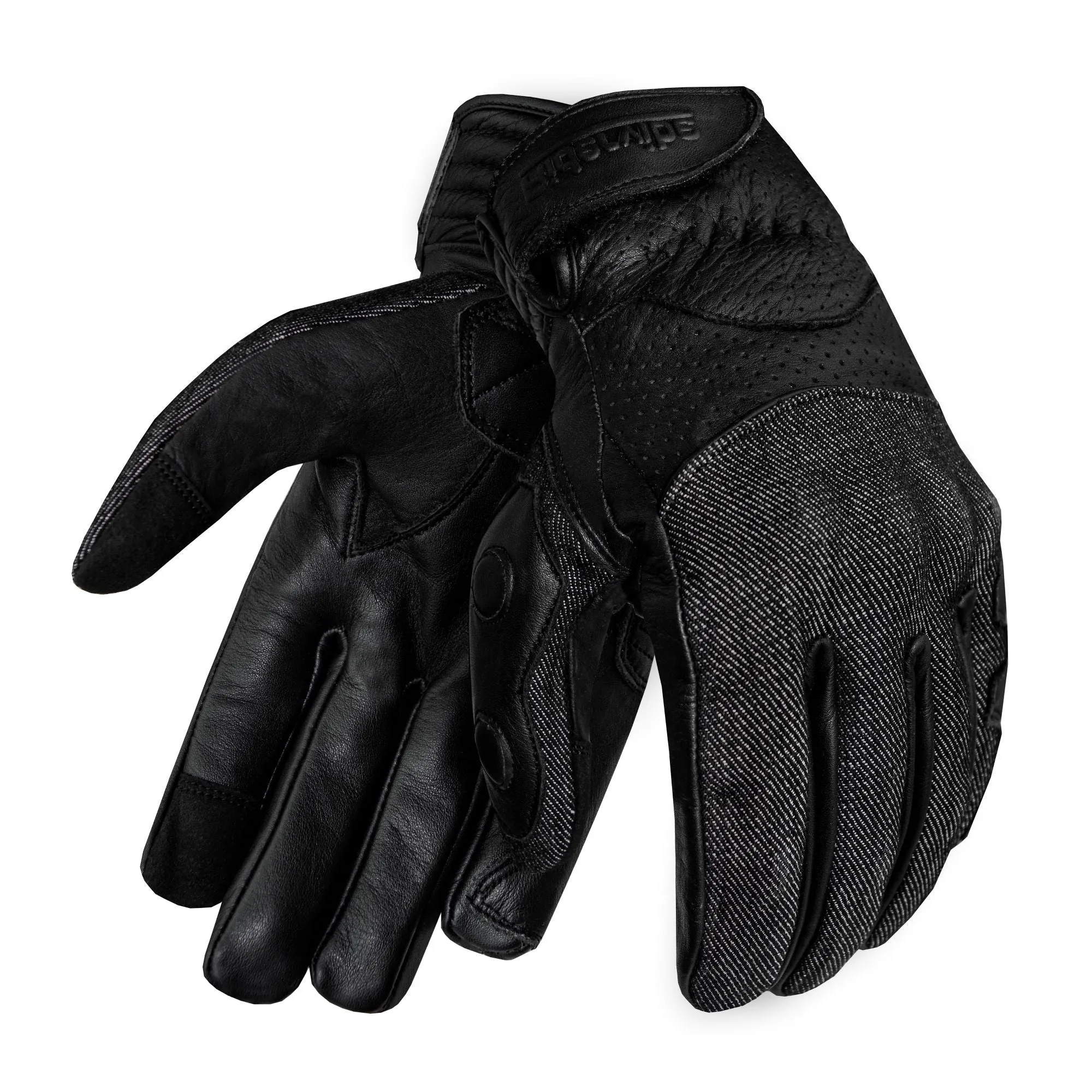 Dream Apparel Leather and Denim combination gloves