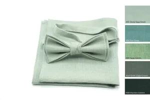 Dusty Sage Wedding Bow Ties | Groomsman Attire, Ring Bearer Outfits & Light Green Bowties