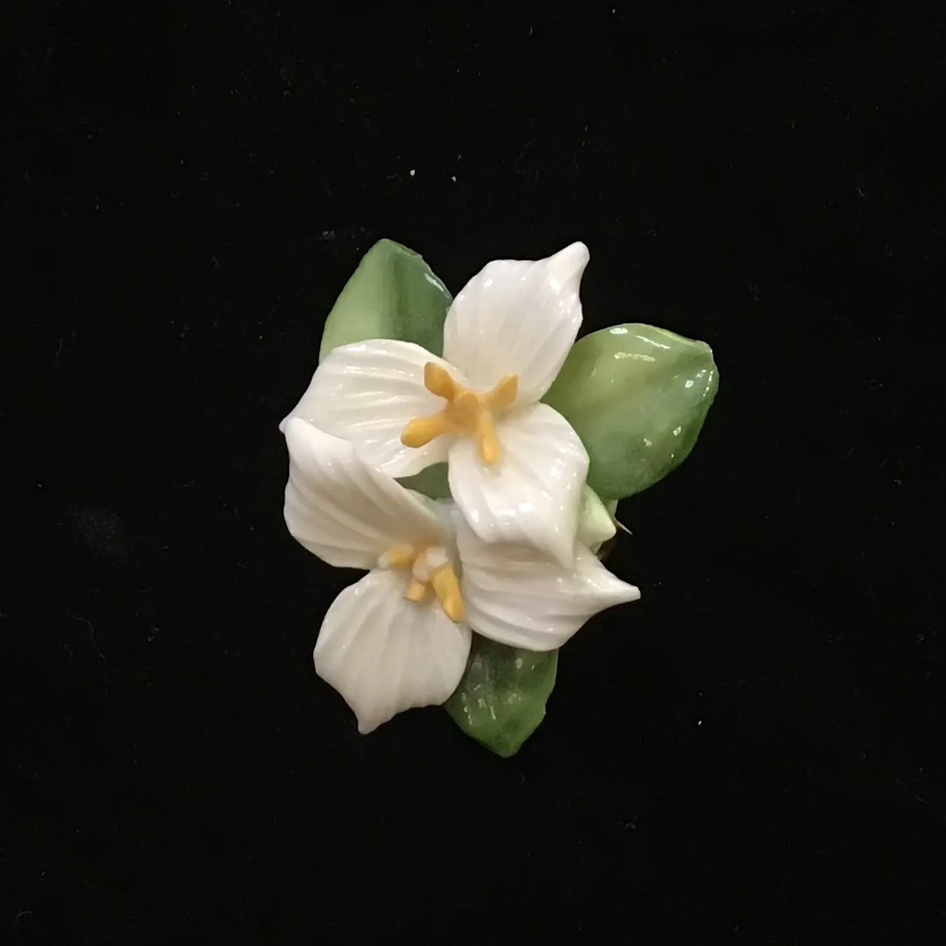 Enamel Flower Brooches