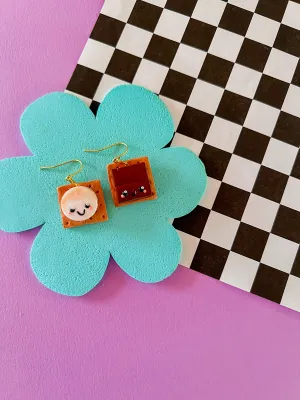 Georgia S’more Earrings - Clay Earrings