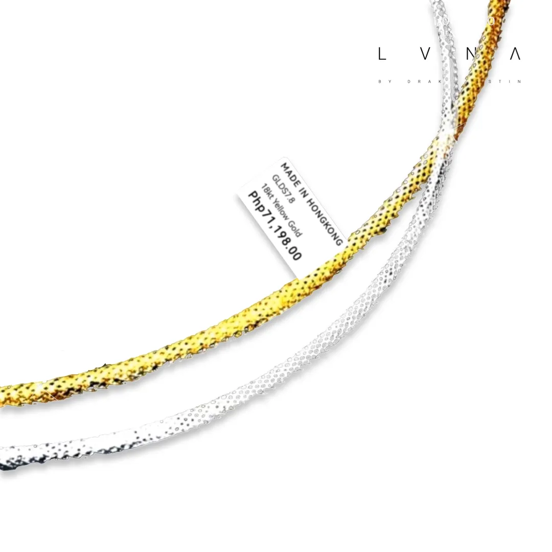 #GOLD2024| 18K Golden Omege Mesh Reversible Necklace