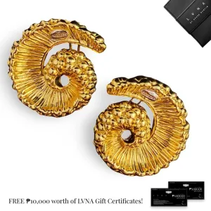 #GOLD2024 | Golden Fossil Fine Gold Earrings 18kt