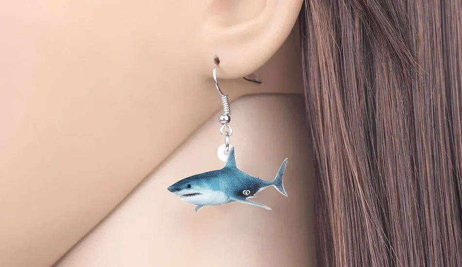 Great White Shark Earrings