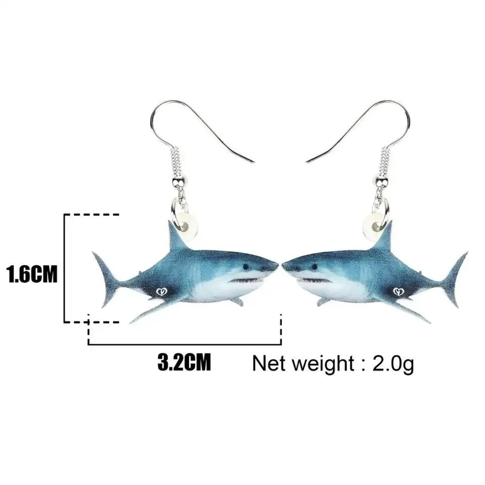 Great White Shark Earrings