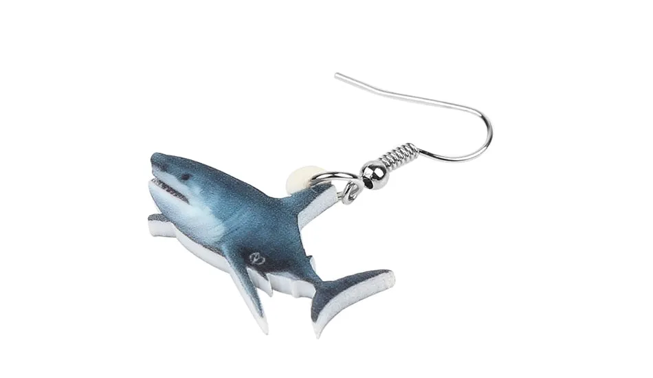 Great White Shark Earrings