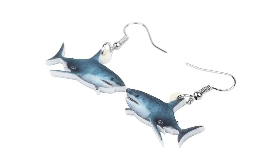 Great White Shark Earrings