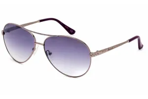 Guess Ladies Purple Square Sunglasses