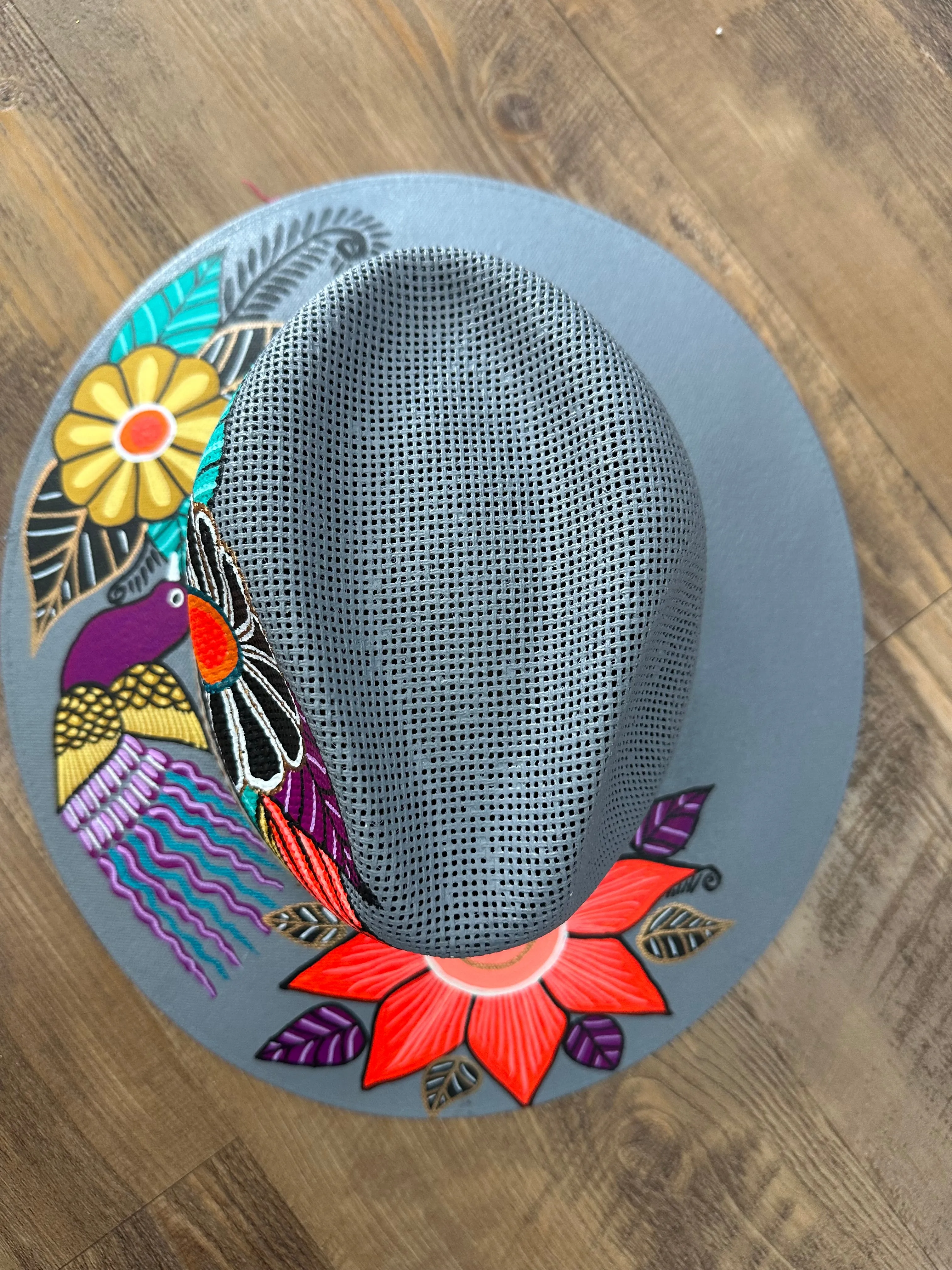 Hand painted Mexican hat Paloma