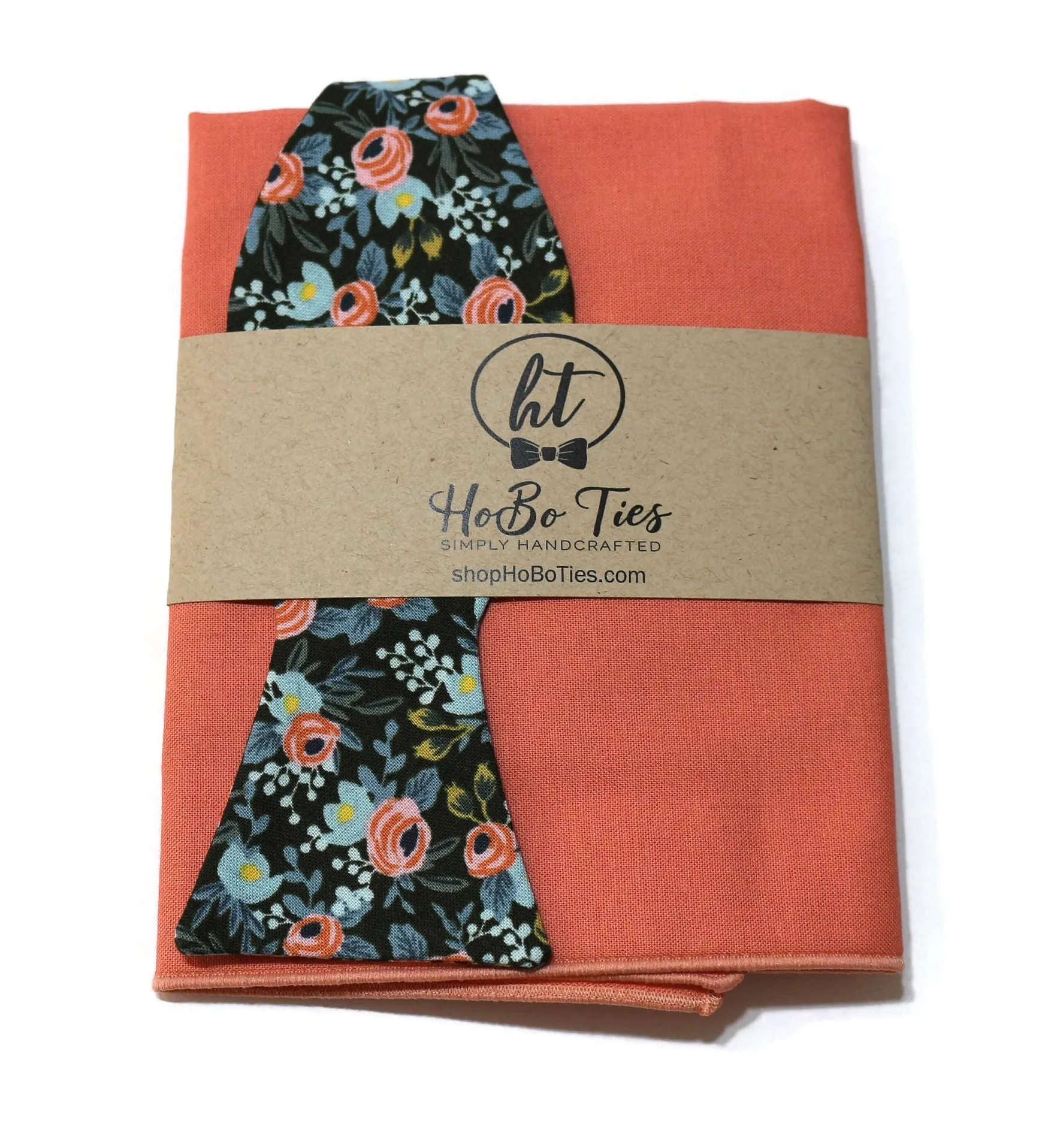 Hunter Rosa Floral Bow Tie