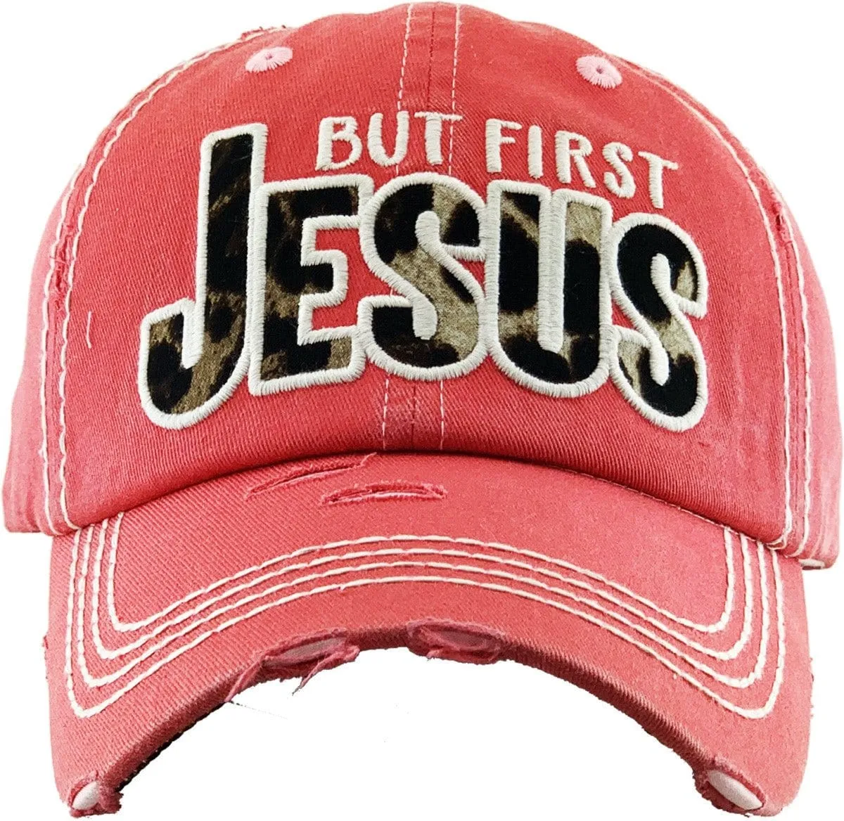 KBV1342 "Butt First Jesus" Vintage Washed Baseball Cap