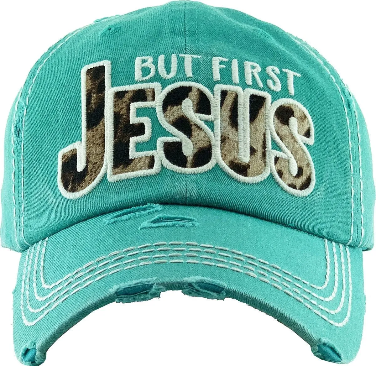 KBV1342 "Butt First Jesus" Vintage Washed Baseball Cap