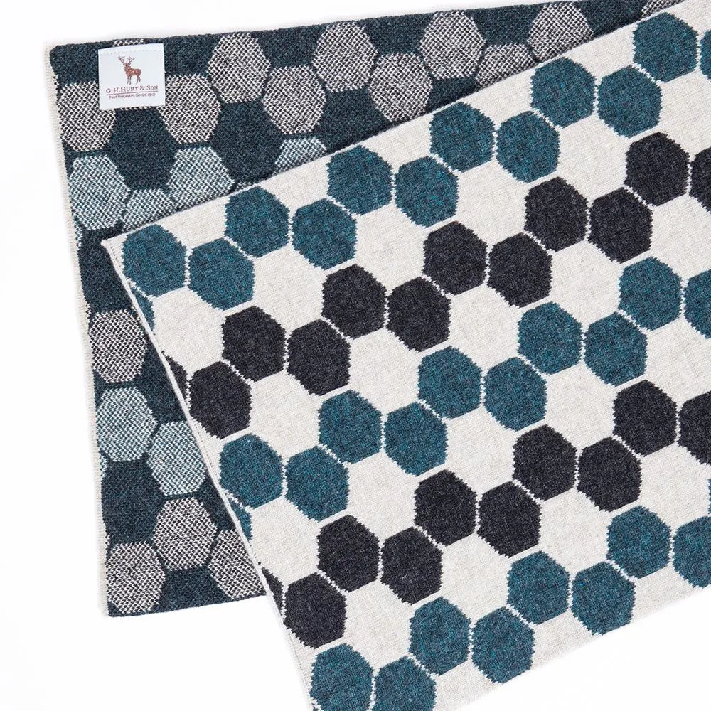 Ladies Lambswool Hexagon Scarf - Lugano