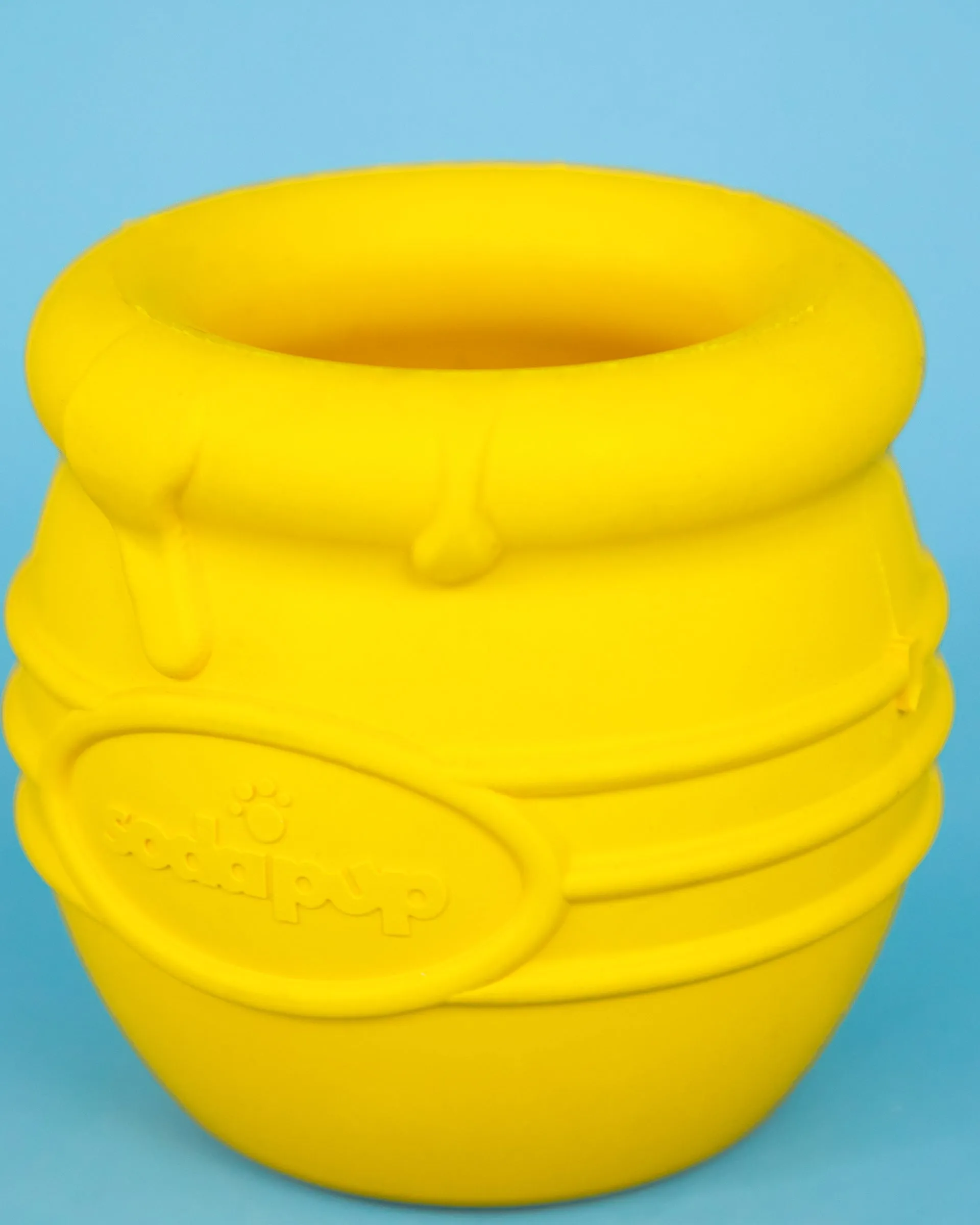 Large Honey Pot Durable Rubber Treat Dispenser & Enrichment Toy for Dogs