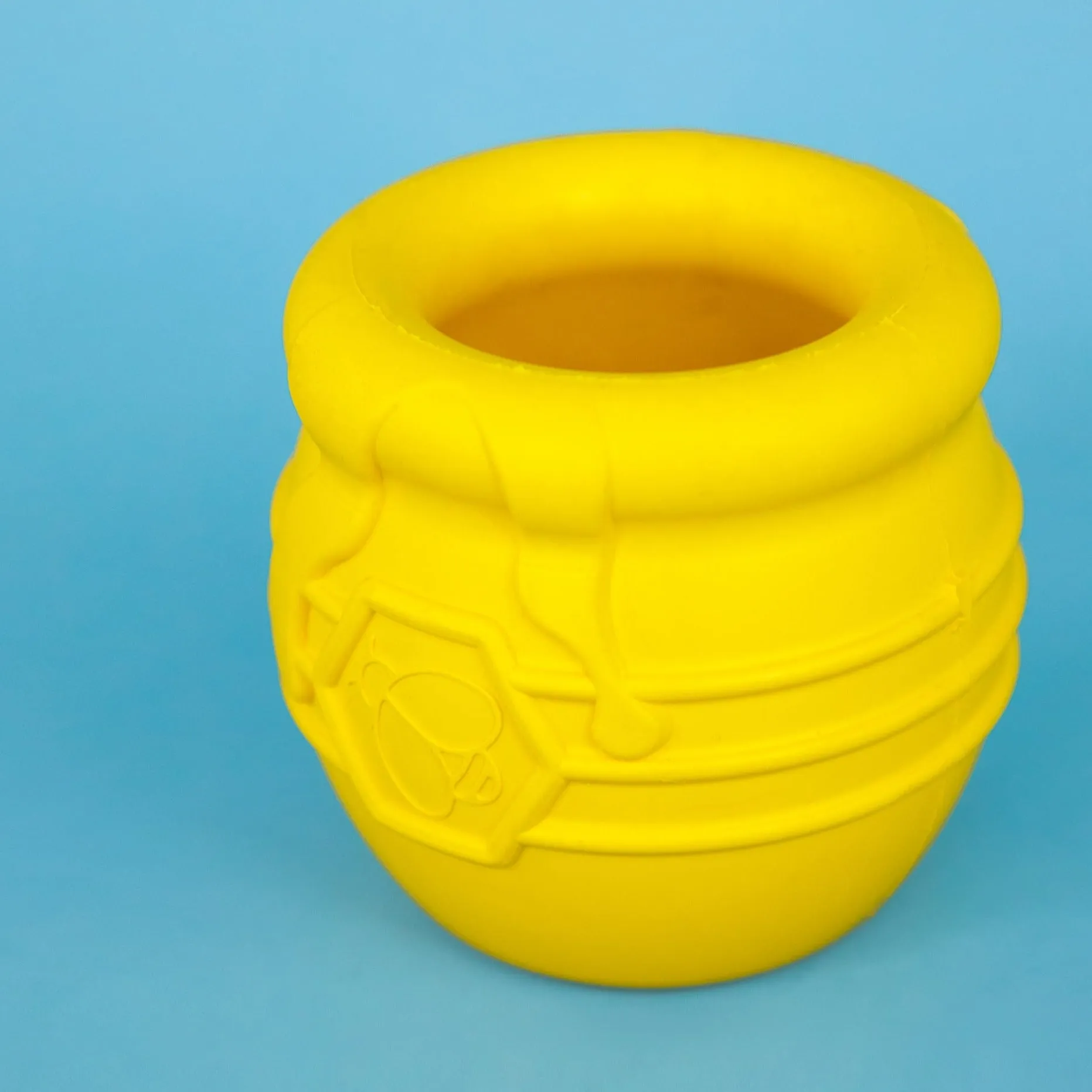 Large Honey Pot Durable Rubber Treat Dispenser & Enrichment Toy for Dogs