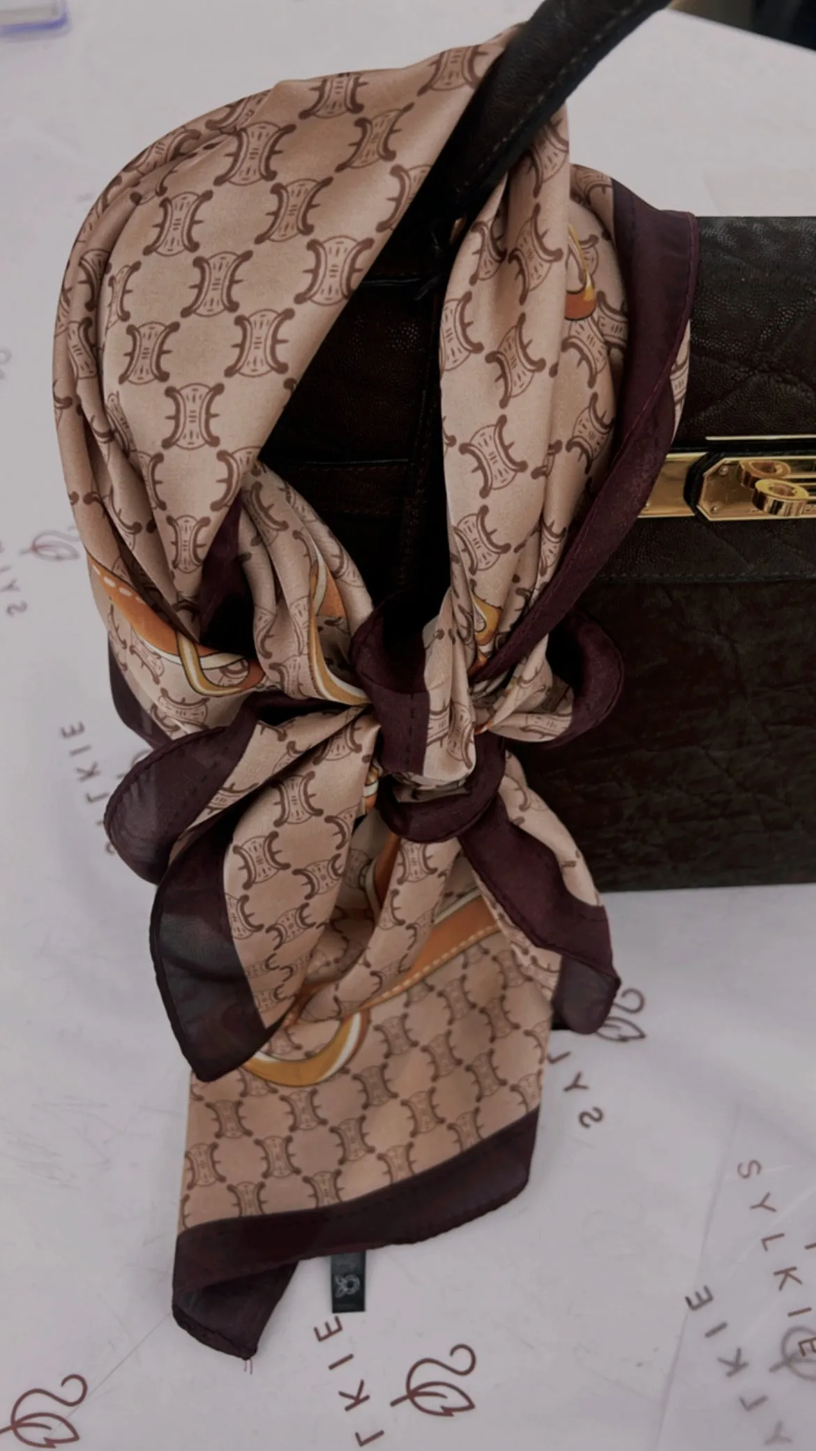 Leonora silk scarf