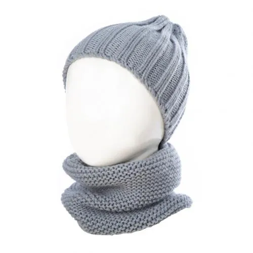 Lovely Cute Soft Baby Kids  Boy Girl Yarn Knitted  Winter  Warm  Beanie  Cap Hat Scarf Spring Warm Neck Collar Kids Beanies Sets